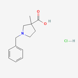 1-Benzyl-3-methylpyrrolidine-3-carboxylic acid hydrochloride