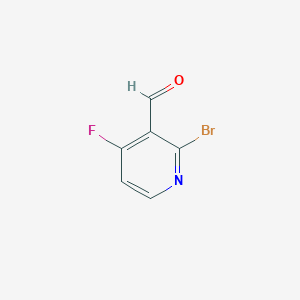 molecular formula C6H3BrFNO B8134053 2-Bromo-4-fluoronicotinaldehyde 