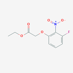 molecular formula C10H10FNO5 B8134084 Ethyl 2-(3-fluoro-2-nitrophenoxy)acetate 