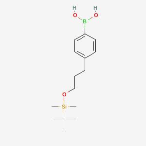[4-[3-[Tert-butyl(dimethyl)silyl]oxypropyl]phenyl]boronic acid