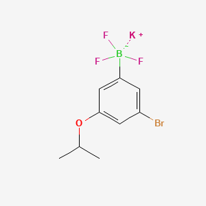 molecular formula C9H10BBrF3KO B8134148 Potassium;(3-bromo-5-propan-2-yloxyphenyl)-trifluoroboranuide 
