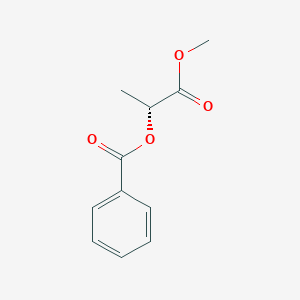molecular formula C11H12O4 B8134207 methyl (2R)-2-(benzoyloxy)propanoate 