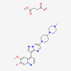 molecular formula C30H36FN7O5 B8134269 ALK2-IN-4 succinate 