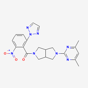 molecular formula C21H22N8O3 B8134287 Orexin receptor antagonist 3 