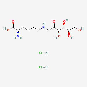 molecular formula C12H26Cl2N2O7 B8134343 Fructosyl-lysine (dihydrochloride) 