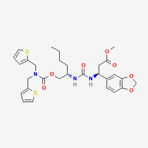 molecular formula C29H35N3O7S2 B8134362 Triazadodecanoic acid methyl ester 