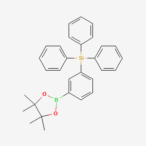 molecular formula C30H31BO2Si B8134483 Triphenyl(3-(4,4,5,5-tetramethyl-1,3,2-dioxaborolan-2-yl)phenyl)silane 