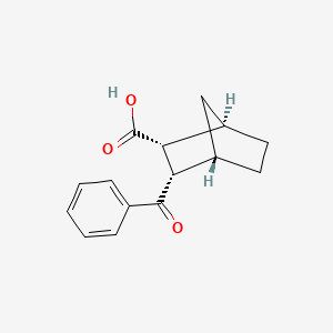 molecular formula C15H16O3 B8134489 (1alpha,4alpha)-3beta-Benzoylbicyclo[2.2.1]heptane-2beta-carboxylic acid 