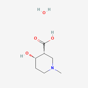 molecular formula C7H15NO4 B8134492 (3R,4S)-4-hydroxy-1-methylpiperidine-3-carboxylic acid;hydrate 
