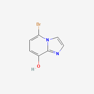 molecular formula C7H5BrN2O B8134498 5-Bromoimidazo[1,2-A]pyridin-8-OL 