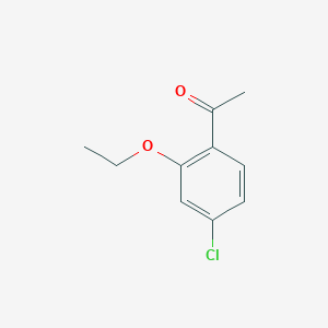 molecular formula C10H11ClO2 B8134517 1-(4-Chloro-2-ethoxyphenyl)ethanone CAS No. 151945-85-6