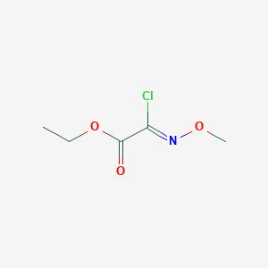 molecular formula C5H8ClNO3 B8134537 ethyl (2Z)-2-chloro-2-methoxyiminoacetate 