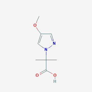 molecular formula C8H12N2O3 B8134541 2-(4-Methoxypyrazol-1-yl)-2-methylpropionic acid 