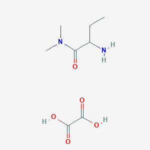 molecular formula C8H16N2O5 B8134620 2-Amino-N,N-dimethylbutanamide oxalate 