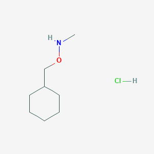 molecular formula C8H18ClNO B8134635 O-Cyclohexylmethyl-N-methyl-hydroxylamine hydrochloride 
