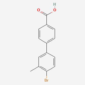 molecular formula C14H11BrO2 B8134653 4'-Bromo-3'-methylbiphenyl-4-carboxylic acid 