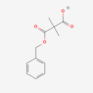molecular formula C12H14O4 B8134684 2,2-Dimethyl-malonic acid monobenzyl ester 