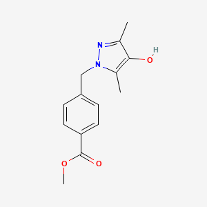 4-(4-Hydroxy-3,5-dimethylpyrazol-1-ylmethyl)-benzoic acid methyl ester