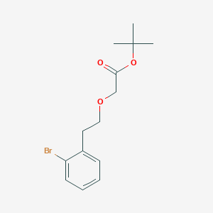 molecular formula C14H19BrO3 B8134741 tert-Butyl 2-(2-bromophenethoxy)acetate 
