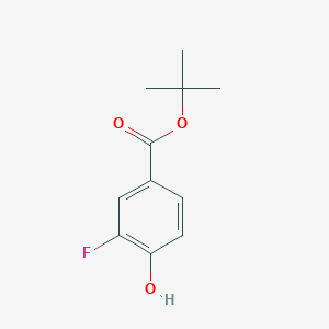 molecular formula C11H13FO3 B8134743 tert-Butyl 3-fluoro-4-hydroxybenzoate 