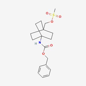 Methanesulfonic acid 4-benzyloxycarbonylaminobicyclo[2.2.2]oct-1-ylmethyl ester