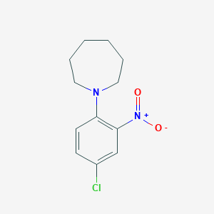 molecular formula C12H15ClN2O2 B8134884 1-(4-Chloro-2-nitrophenyl)azepane CAS No. 40832-89-1
