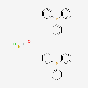 molecular formula C37H30ClIrOP2 B8134895 trans-Carbonylchlorobis(triphenylphosphine)iridium 