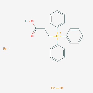2-Carboxyethyl(triphenyl)phosphanium;molecular bromine;bromide
