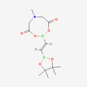 molecular formula C13H21B2NO6 B8134984 Trans-2-(pinacol boronate)vinylboronic acid mida ester 