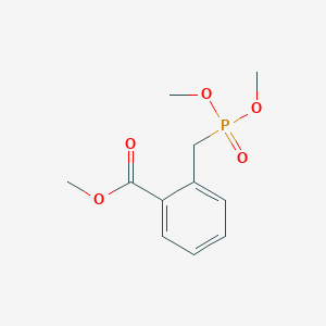 molecular formula C11H15O5P B8135007 Methyl 2-((dimethoxyphosphoryl)methyl)benzoate 