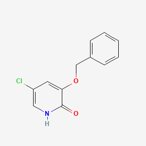 molecular formula C12H10ClNO2 B8135023 3-(Benzyloxy)-5-chloropyridin-2-ol 