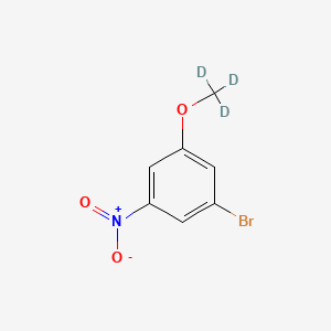 molecular formula C7H6BrNO3 B8135030 1-Bromo-3-nitro-5-(trideuteriomethoxy)benzene 