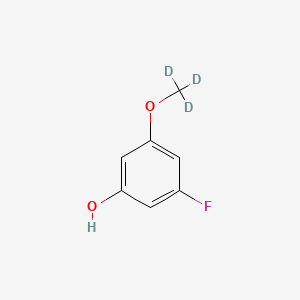 molecular formula C7H7FO2 B8135060 3-Fluoro-5-(trideuteriomethoxy)phenol 