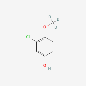 molecular formula C7H7ClO2 B8135067 3-Chloro-4-(trideuteriomethoxy)phenol 