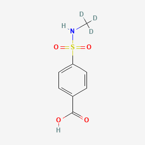 molecular formula C8H9NO4S B8135075 4-(Trideuteriomethylsulfamoyl)benzoic acid 