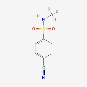 molecular formula C8H8N2O2S B8135081 4-cyano-N-(trideuteriomethyl)benzenesulfonamide CAS No. 2140326-90-3