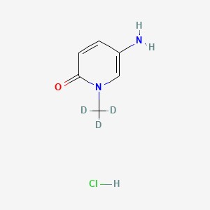 molecular formula C6H9ClN2O B8135100 5-Amino-1-(trideuteriomethyl)pyridin-2-one;hydrochloride 