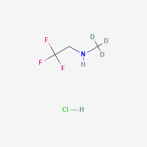 molecular formula C3H7ClF3N B8135129 2,2,2-trifluoro-N-(trideuteriomethyl)ethanamine;hydrochloride 