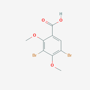 molecular formula C9H8Br2O4 B8135132 3,5-Dibromo-2,4-dimethoxybenzoic acid CAS No. 35036-55-6