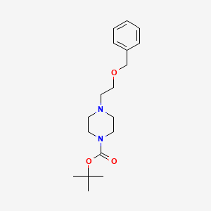 molecular formula C18H28N2O3 B8135141 tert-Butyl 4-[2-(benzyloxy)ethyl]piperazine-1-carboxylate 