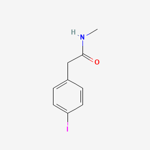 molecular formula C9H10INO B8135178 2-(4-Iodophenyl)-n-methylacetamide 