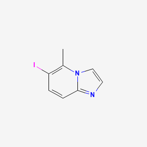 molecular formula C8H7IN2 B8135187 6-Iodo-5-methylimidazo[1,2-a]pyridine 