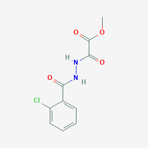 molecular formula C10H9ClN2O4 B8135193 Methyl 2-(2-(2-chlorobenzoyl)hydrazinyl)-2-oxoacetate CAS No. 1956380-00-9