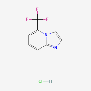 molecular formula C8H6ClF3N2 B8135223 5-(Trifluoromethyl)imidazo[1,2-a]pyridine hydrochloride 