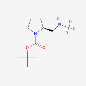 molecular formula C11H22N2O2 B8135231 (S)-1-Boc-2-(n-methyl-d3-aminomethyl)-pyrrolidine 