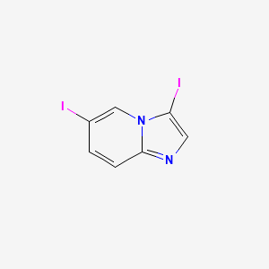 molecular formula C7H4I2N2 B8135284 3,6-Diiodoimidazo[1,2-a]pyridine 
