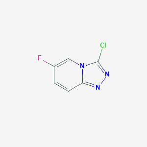 molecular formula C6H3ClFN3 B8135299 3-Chloro-6-fluoro-[1,2,4]triazolo[4,3-a]pyridine 