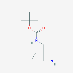 molecular formula C11H22N2O2 B8135301 tert-Butyl n-[(3-ethylazetidin-3-yl)methyl]carbamate 