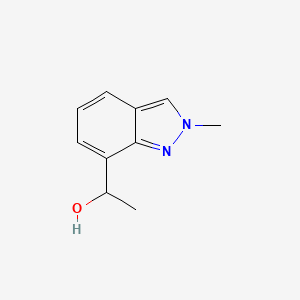 molecular formula C10H12N2O B8135333 1-(2-Methyl-2H-indazol-7-yl)ethanol 