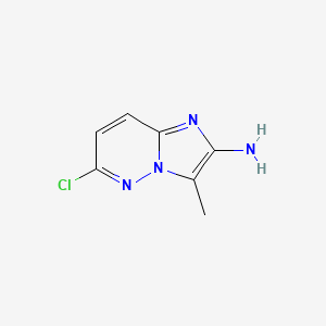 molecular formula C7H7ClN4 B8135342 6-Chloro-3-methylimidazo[1,2-b]pyridazin-2-amine 